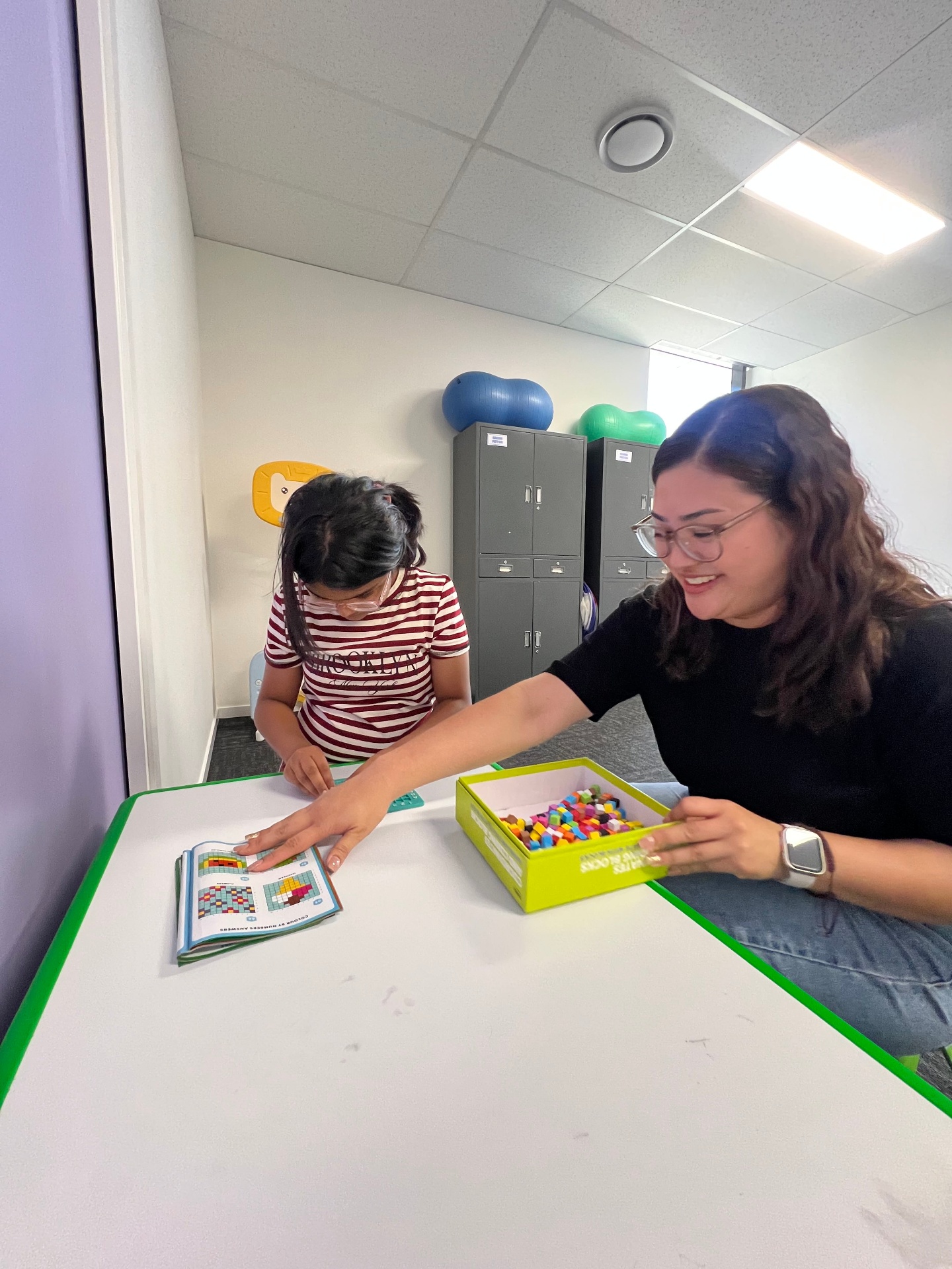 Happy engagement with learning blocks activity